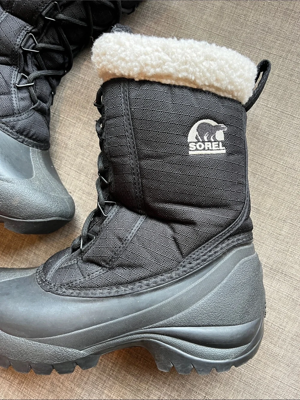 Sorel Cumberland Black Winter Boots Women's 7